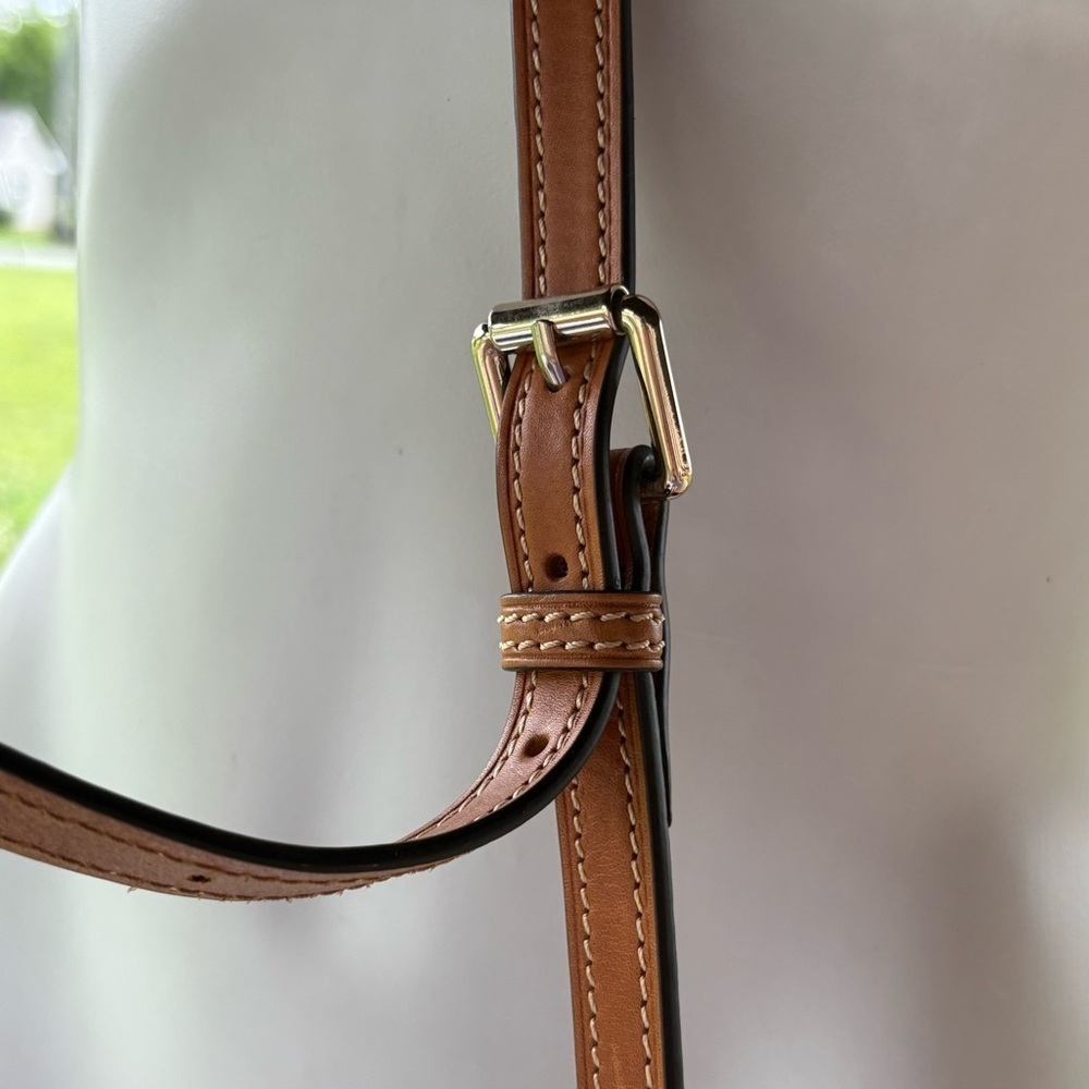 Dooney & Bourke Florentine Ridley Crossbody Bag Navy Leather - Picture 10 of 10